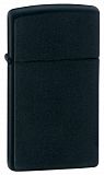 Zippo Slim Black Matte - туристическое снаряжение в Минске