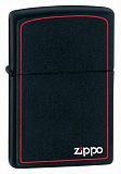 Zippo Classic Black and Red Zippo - туристическое снаряжение в Минске