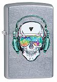 Zippo 29855 Skull Headphone Design - туристическое снаряжение в Минске