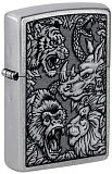 Zippo 48567 Jungle Design Street Chrome - туристическое снаряжение в Минске