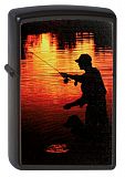 Zippo 218 Fisherman Black Matte - туристическое снаряжение в Минске