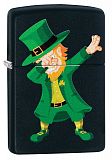 Zippo 49124 Dabbing Leprechaun Black Matte - туристическое снаряжение в Минске