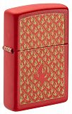 Zippo 49573 Flame Pattern Red Matte - туристическое снаряжение в Минске