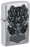 Zippo 49277 Viking Design Brushed Chrome - туристическое снаряжение в Минске