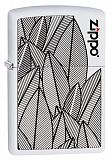 Zippo 49214 Leaves Design White Matte Zippo Logo - туристическое снаряжение в Минске