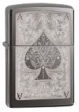 Zippo Ace of Spades Filigree - Black Ice - туристическое снаряжение в Минске