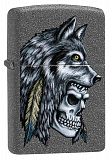 Zippo Iron Stone Wolf Skull - туристическое снаряжение в Минске