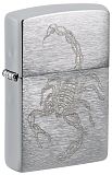 Zippo 48788 Scorpion Design Brushed Chrome - туристическое снаряжение в Минске