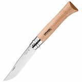 Нож Opinel №12, нержавеющая сталь, рукоять из бука, серрейтор - туристическое снаряжение в Минске